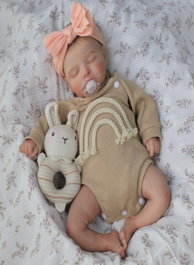 KSBD Lifelike Reborn Baby Dolls-20 inch Sleeping Realistic Newborn Baby Dolls, Soft Cloth Body with Feeding Toy for Kids Age 3 + - Image 2
